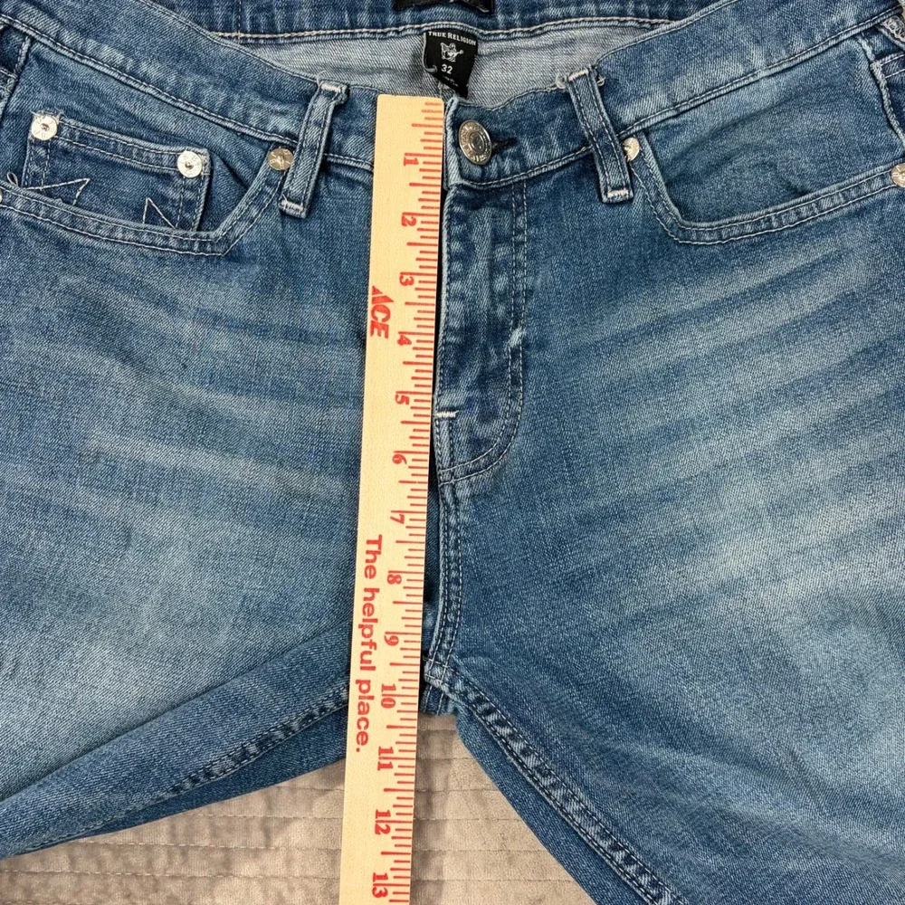 True Religion Geno Relaxed Slim Jeans Mens Size‎ 32 Blue Wash Denim - Picture 4 of 12